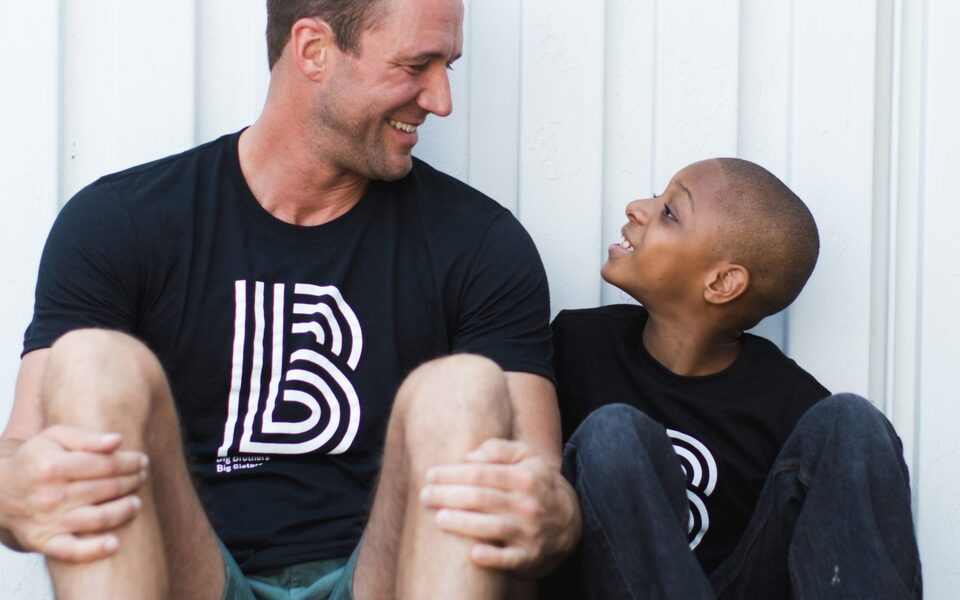 A Big Brother and Little Brother smiling together in Greater Lafayette