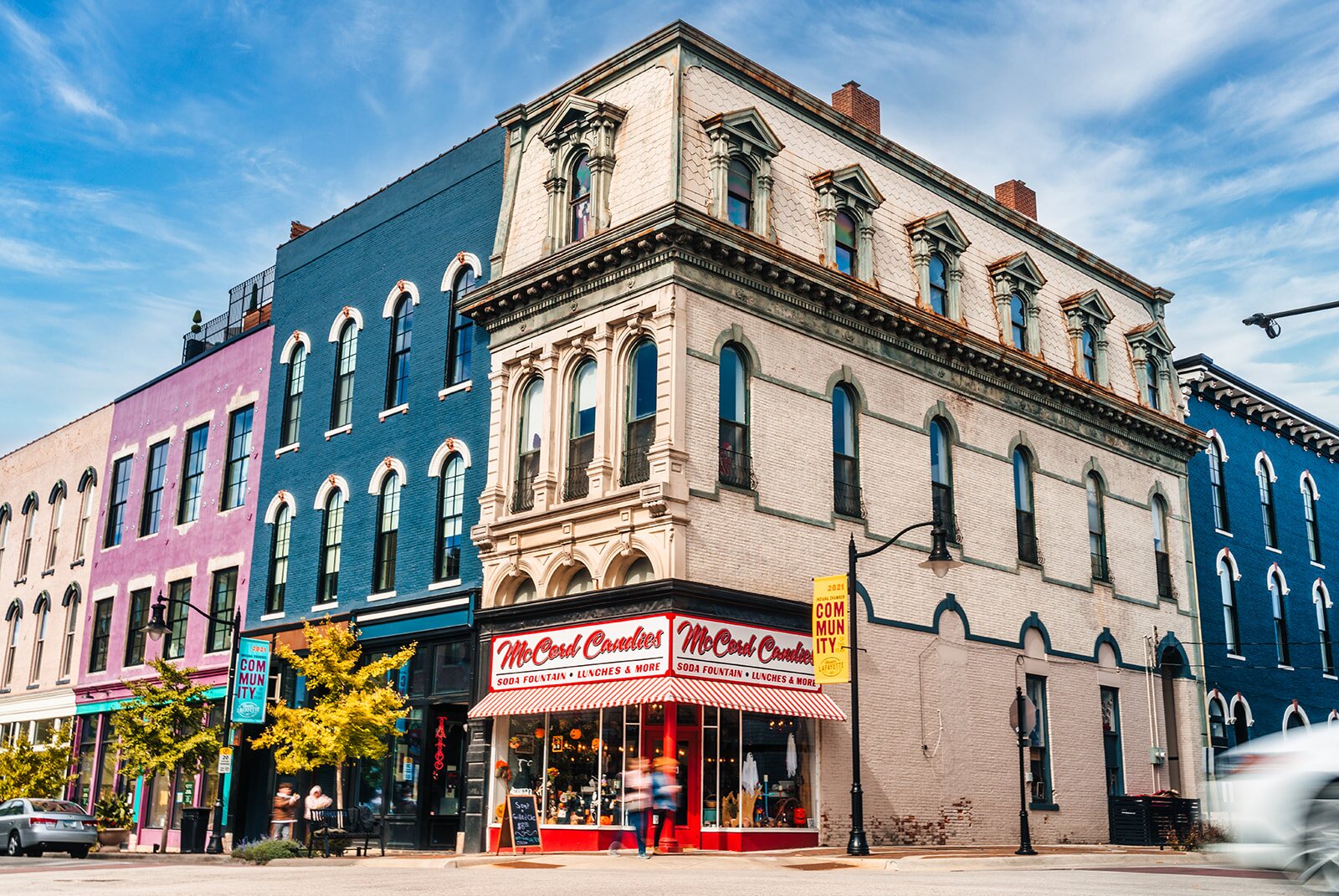 McCord Candies on the corner of Sixth and Main in downtown Lafayette