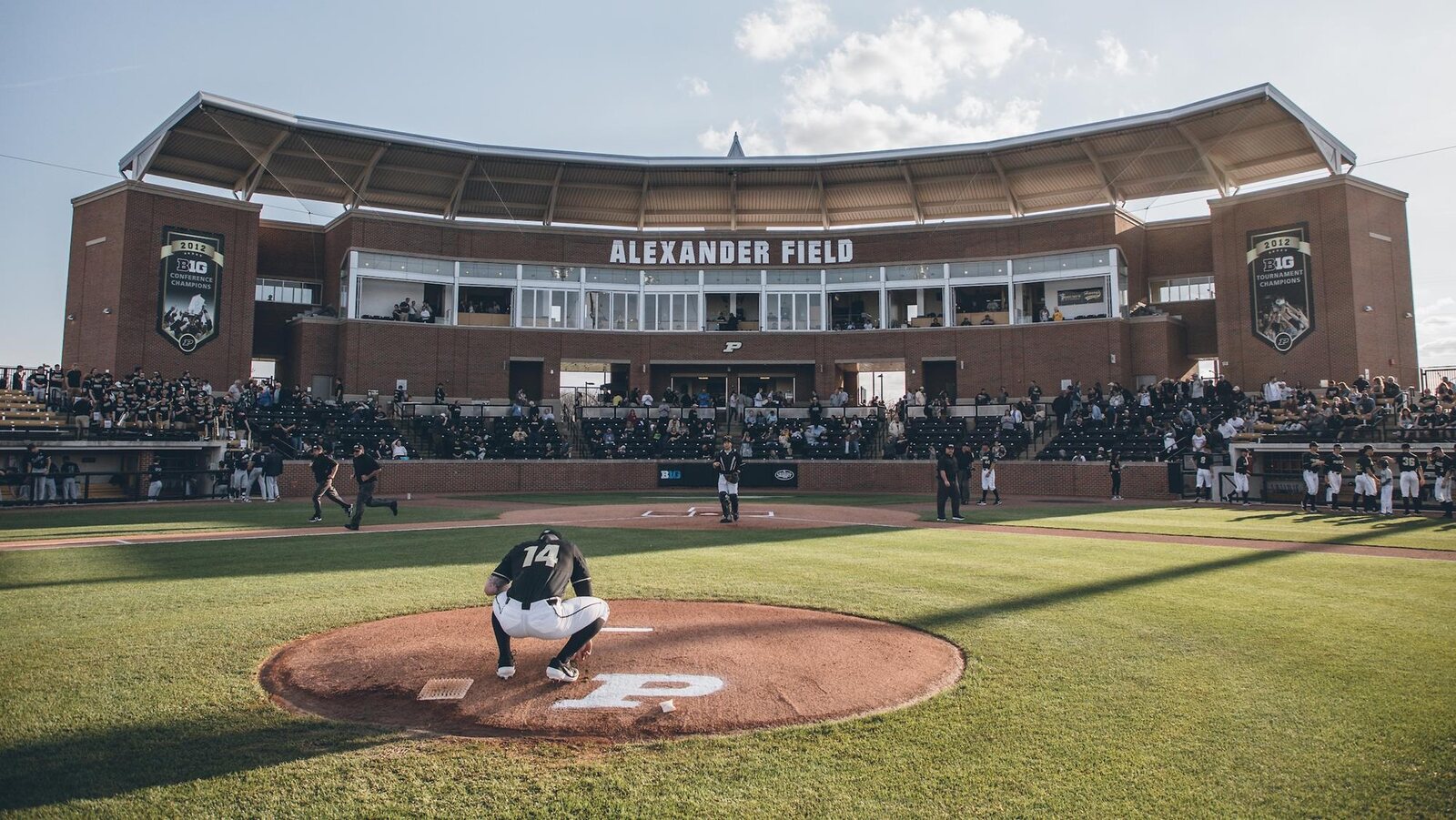 Purdue baseball playing at Alexander Field in West Lafayette